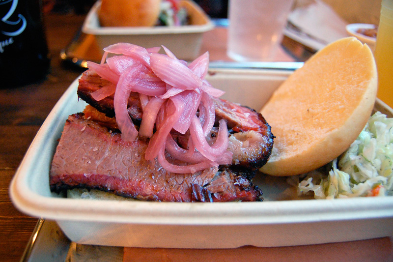 mighty quinn's brisket sandwich