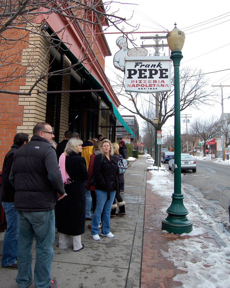 Frank Pepe Pizza Line