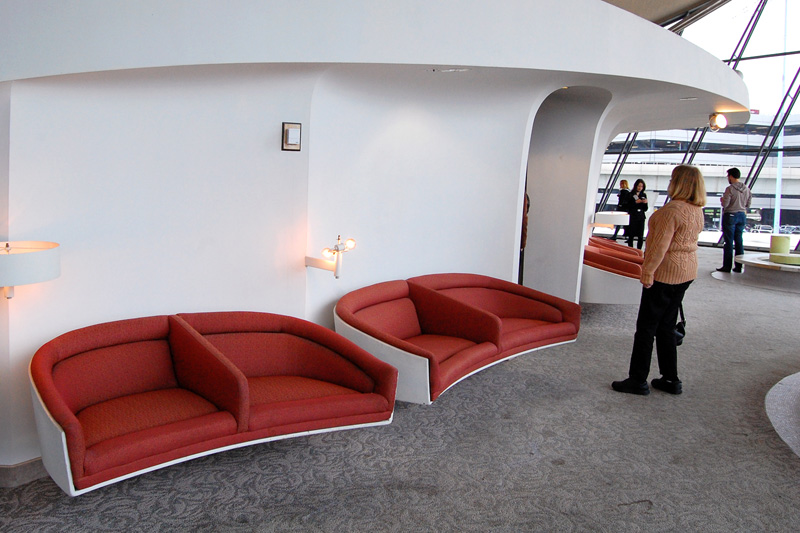 twa terminal jfk airport eames loveseats