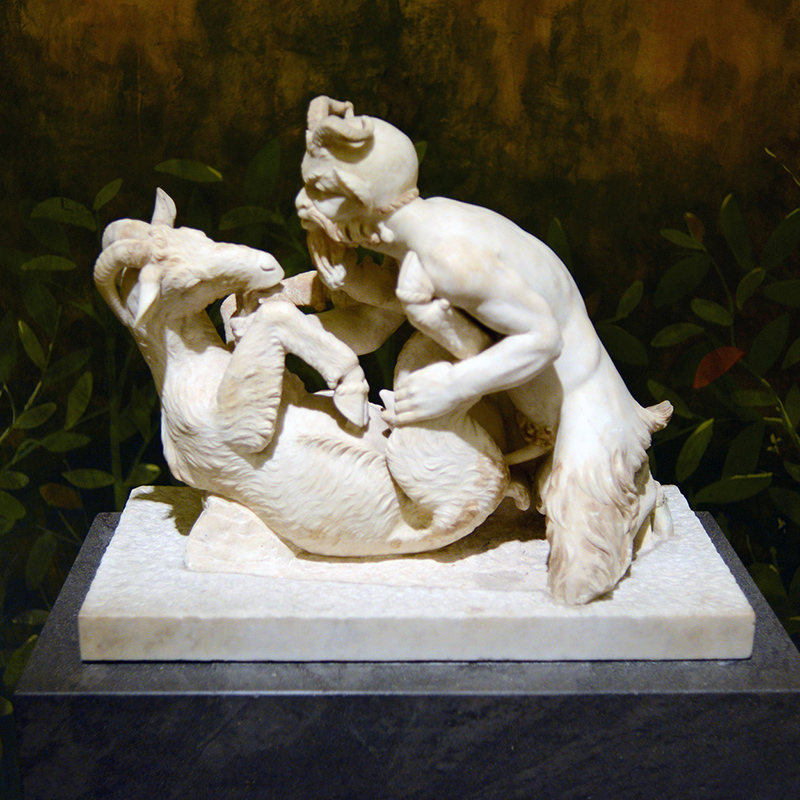 secret cabinet pompeii naples satyr goat